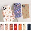 Caixa fofa do telefone de gengibre de gengibre Silicone Soft for iPhone 14 13 12 11 Pro mini xs max 8 7 6 mais x xs xr capa