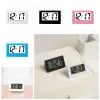 Mini Small Digital Car Desk Clock Meter Mini Digital LCD Display Travel Electronic Clock Home Office Desk Clock