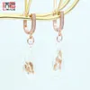 Boucles d'oreilles en peluche sjmade 585 rose glaçage de l'eau coulored glaçage japonais de la mode de la mode sud-coréenne pour les femmes bijoux girl party