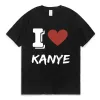2024 vestiti a maniche corte kanye west t-shirt uomo abbigliamento da donna uomo hip hop fan top t