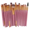 20pcs Makeup Brush Set Eyeshadow Mélanger fond de teint en poudre Brosse à double tête Double tête Brosse de beauté Kits