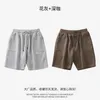 Pantalon masculin en américain 380g shorts d'été Travaux de travail décontracté gris sport cinq pièces pour style