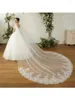 Bridal Veils Przyjazd weselny na ramię Cape Wrap jednowniste koronkowe aplikacje Bride Velo de novia elegante 2024