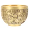 Kommen rijstkom gouden schatbassin fortuin Chinese decoraties voor messing geldkantoor hechtenis