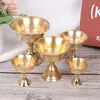 Craft Candle Holder Candlestick Candelabrum Art Candle Holder Party Multi-Size Golden Copper Alloy Festival Ornament Home Decor