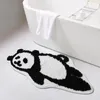 Tapijten Tufting Panda Bear Badkamer Mat Zacht Fluffy Cartoon Tapijt Kinderen Slaapkamer Tapijt Deur Vloer Anti slip pad Asthetisch Home Warm Decor