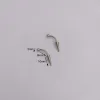 12pcs Spike Rook Brincos Ringos de sobrancelha 316L Aço cirúrgico 16G Cartilagem de barra curva Hélice Anéis de lábios TRAGUS Piercing Jóias