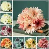 Dekorativa blommor 7st konstgjorda Gerbera Silk Daisy Housewarming Garden Table Wedding Diy Party Bridal Bouquet Decoration