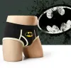 Men's Sexy Triangle Underwear Superhero Panties Cosplay Sports Printed Elastic Underpant Neutral Underwears Breathable Briefs