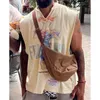 Men's T-Shirts 2018 Spring and Summer Mens Vest High Street RRR123 Loose Mens Vest Cotton Mens Clothing Direct Shipping J240409