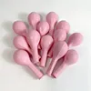 Festdekoration liten latex rosa ballong semester grattis på födelsedagen bröllop Alla hjärtans dagår Jul Baby Toy Decor Supplies