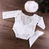 Vêtements Ensemble bébé garçons filles en dentelle de fleur de laceur set de bande de fleur