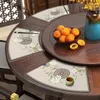 Mata izolacyjna wentylacyjna tkaniny stołowej okrągłe posiłek domowy i odporny na olej zachodni talerz