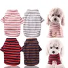 Dog Apparel Roupas de estimação T-shirt Spring Summer Summer Striped Colet para pequenos cães médios Acessórios suprimentos Camisas de gato xs-2xl