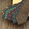 Halskrawatten binden Herren lässiger und vielseitig britisches Muster Womens 7cm Streifen modische Herren Business Kleid professionell Dunkelrot