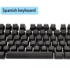 Akcesoria Rosyjskie/hiszpańskie klawisze do mechanicznej klawiatury kompatybilnej z przełącznikami MX podwójne strzały Wsparcie LED Keycaps