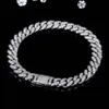 8 mm ketting link Cubaan Mosinaat diamant vvs moissaniet ketting hiphop ijs fijn sieraden 925 sterling zilver