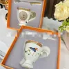 Fashion Ceramic Coffee Cup Set Coffee Set Spoon Box Box Coppia di coppie Regalo per la casa