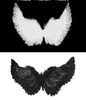 Angel Wing Feather Fairy Wingsare Swallow Design Party Decoratie Halloween Kerstmaskerade Carnival Cos Costumes Props Black5377039