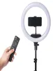 12 14 inch Po LED Selfie Ring Fill Light 24W Dimmable Camera Phone Ring Lamp For Makeup Video Live Studio8080671