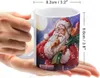 Kubki retro świąteczne Święty Mikołaj kubek zimowy świąteczny ceramiczny kubek do picia z uchwytem kawa 11 unz na biuro domowy prezent