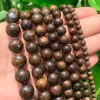 Natural Bronzite Stone Beads Round Loose Bead For Jewelry Making 15" Strand 4/6/8/10/12/14mm DIY Bracelet Necklace Jewellery