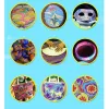 Conjunto de pintura de marmillo de agua Kits de artesanía de bricolaje Art Pinte a base de agua Juguetes creativos Regalos para niños Niñas 6/12/24 Colors