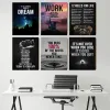 Übungsleben Motivationszitate Wörter Poster und Drucke Wandkunst Bilder Leinwand Malerei Fitnessstudio Home Room Dekoration