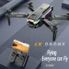 Drones lsxt8 wifi fpv drone 4ch 2.4g 6axis video video video fpv 4k/1080p hd câmera de larga angular altitude dobrável segure quadcopter rc durável