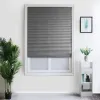 Shutters Blind per la tenda blackout della finestra, tonalità pieghettata, topdown, cordless, nido d'ape, cellulare, grigio, 90x230cm