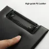 Clipboard Fashion Leather Clipboard A4 Writing Pad Conference Folder High Quality Padfolio A5 Paper Holder Clipboard With Storage