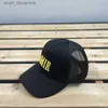 Ball Caps Nowy styl designerski czapki Ball Caps Men Women Baseball Cap Fashion Lett Hafdery Sunhat Outdoor Street Tide Hat Regulowany rozmiar Prezent Y240409