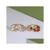Полосовые кольца четыре кольца Clover Clover Natural Shell Gemstone 925 Sier для женщины -дизайнера T0P Высокий счетчик