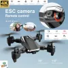 Drones Drone Photographie aérienne 4K HD Professional Wideangle Aerial Photography Aircraft pliing Fouraxis Toys Remote Control Camera