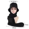 Beret Women Eimer Hut Muslim Chiffon Hijabs verbundene Körper -Sonnenschutz -Schal -Sommer -Sportkappe Hijab Kopftuch für Damen