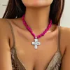 Anhänger Halsketten unregelmäßige Steinkette einzigartige kurze Halsketten -Schmuckgeschenk für Frauen