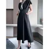 Party Dresses Elegant Slim Dress Women V-ringen Kort ärm Casual Midi Office Lady One Piece Korean Evening 2024 Summer Chic