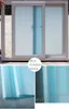Raamstickers privacy flim sticker blauw imitatie jaloezieën glas mat ondoorzichtig badkamer balkon schuifdeur home decor 80 200 cm