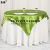 Table Cloth Satin Tablecloth Square Overlay For Wedding Party Christmas Cover Home Decoration