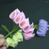 Decorative Flowers 144PCS/Pack Calla Artificial Lily Fake Flower Bouquet For Wedding Bridal Home Party Decoration