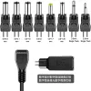 12W Universal justerbar effektadapterladdare AC till DC Plug 3V 4.5V 5V 6V 7.5V 9V 12V 200MA 500MA 600MA 1A omvänd polaritet