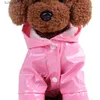 Dog Apparel Dog Apparel Summer Outdoor Puppy Pet Rain Coat S-XL Hoody Waterproof ets PU Raincoat for Dogs Cats Apparel Clothes Wholesale 230719 L46