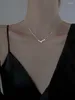 Hänge halsband koreansk stil enkel design skarv geometri halsband för kvinnor mode clavicle kedja fest födelsedag smycken gåva