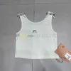 Rhinestone Bowknot Tanks Top Women Sparking Crystal Vest U Neck Knits Tops Designer Sleeveless Vests