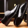 Boots Flat / 6cm Genuine Leather Men Formal Elevator Shoes Wedding Business Height Increase Lift Shoes Invisible Summer Hollow Wedding