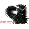 100pcs/lot , 8 inches White/Beige/Black Hang tag Rope Polyester String Snap Lock Pin Loop Tie Fasteners