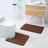 Badmatten Home Matte Nicht rutschige Koralle Fleece Teppich absorbierende Toilette Schlafzimmer Toilette Memory Schaum