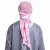 衣類アラブのスカーフイスラムケフィエは男性のためのイスラム教徒の伝統的な衣装アクセサリーターバン祈り帽子格子格いいヘッドスカーフkeffiyeh