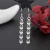 Orecchini a pennaglie 925 Nappina in argento sterling Long Phoenix Cancle Orecchino per goccia per donne Piercing Gioielle