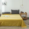 Bettwäsche-Sets 2024 Langstufe Baumwolle Vierköpfiger Bettlakenstern und Mondmuster einfach Licht Luxusmodelle Denim Grey Gelb